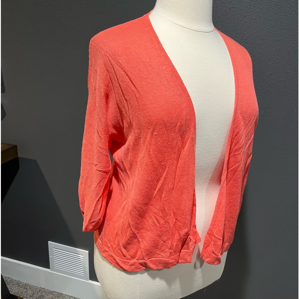 J Jill coral open cardigan XL